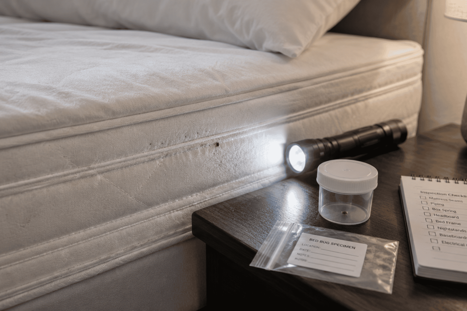 Professional bed bug inspection and treatment